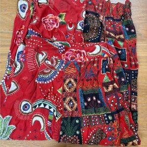 FARM Rio Red Multicolor Patterned Skirt